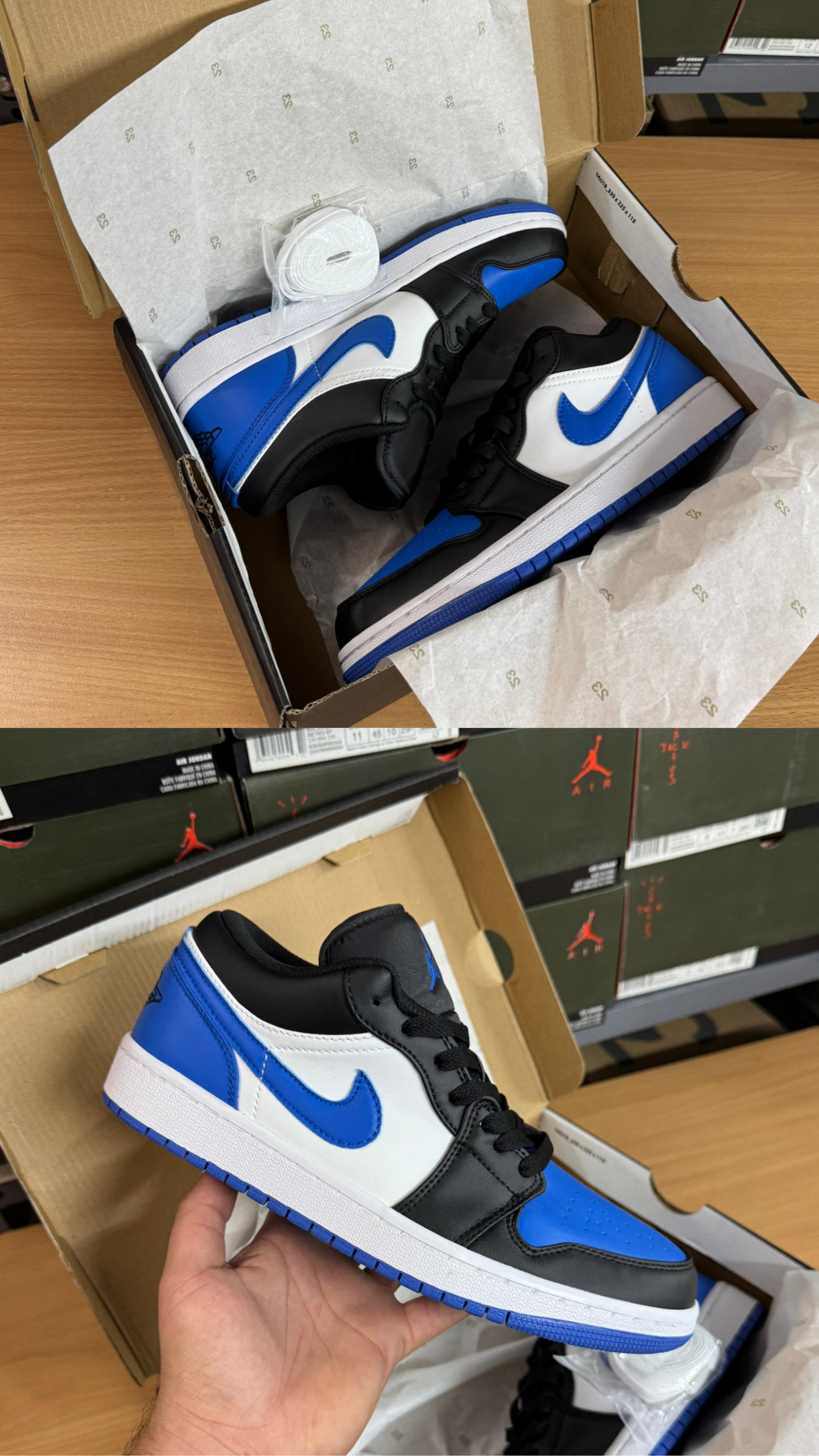 Nikee Air Jordan 1 Low Alternate Royal Toe