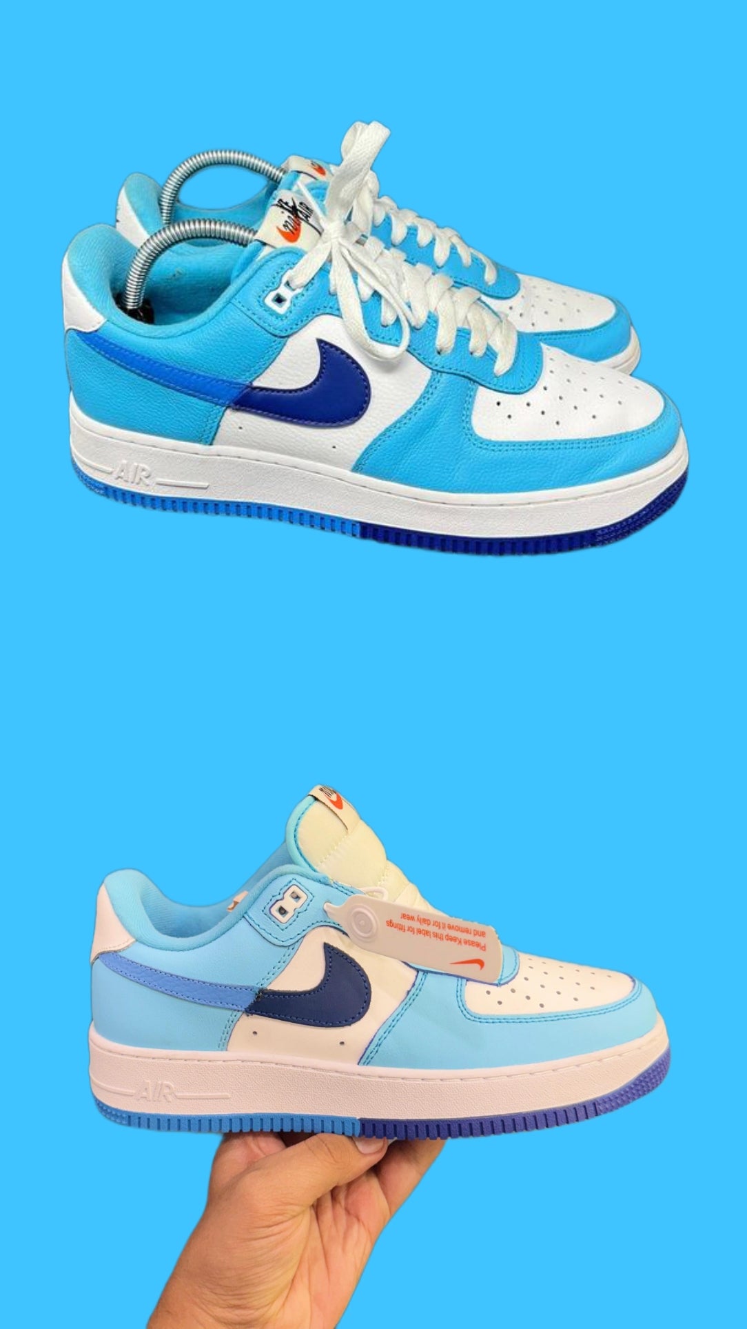 Nikee Airforce 1 Split Blue