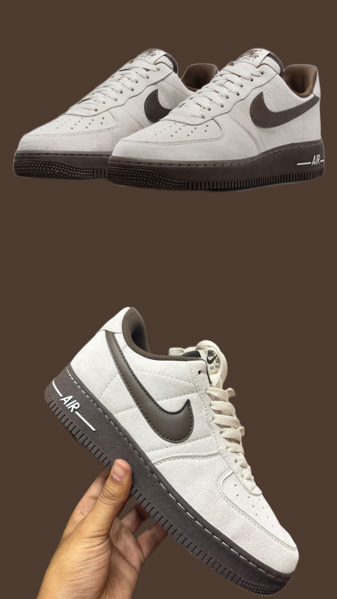 Nikee Airforce 07 Light Orewood Baroque Brown