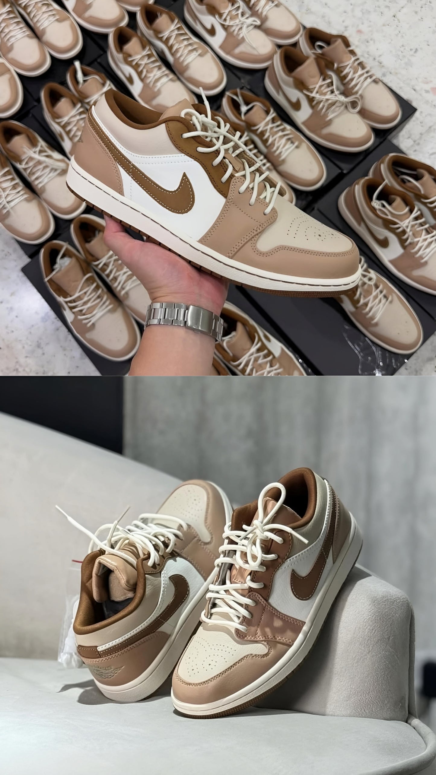 Air Jordan 1 Low SE Hemp Light British Tan Brown