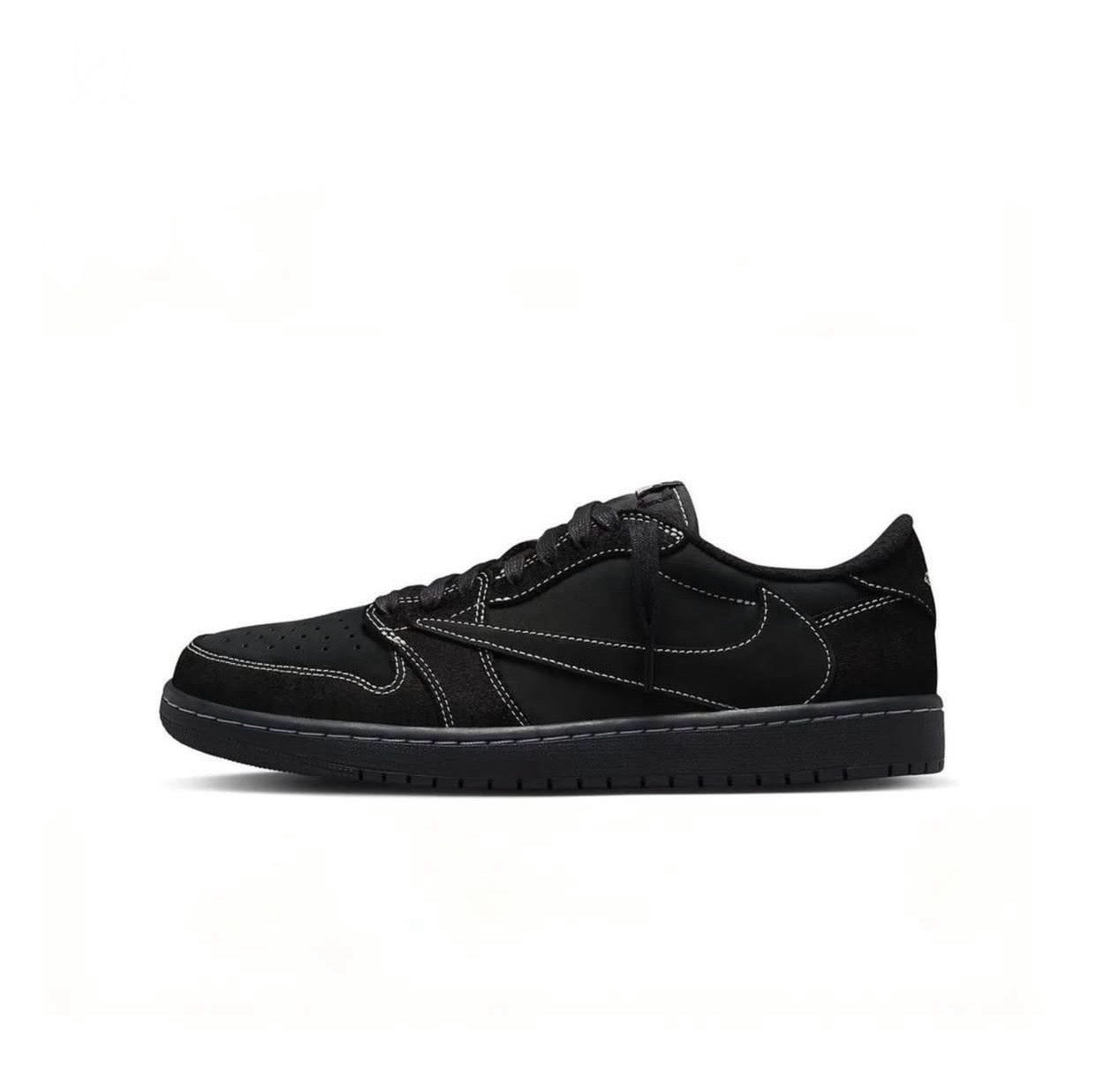 Nikee Air Jordan 1 Low x Travis Scott Black Phantom Semi UA