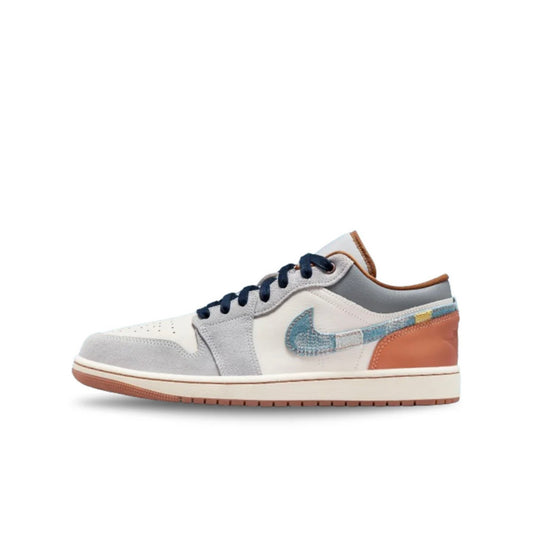 Nikee Air Jordan 1 Low Repaired Denim