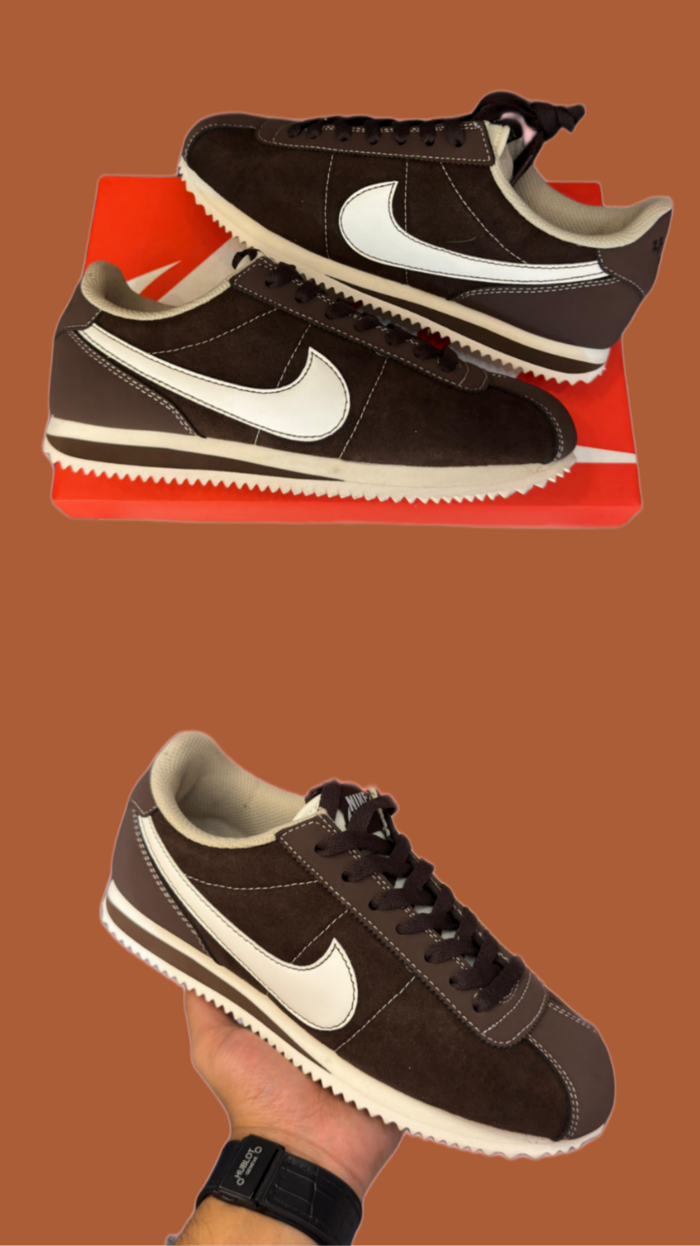 Nikee Cortez SE Hangul Day Brown