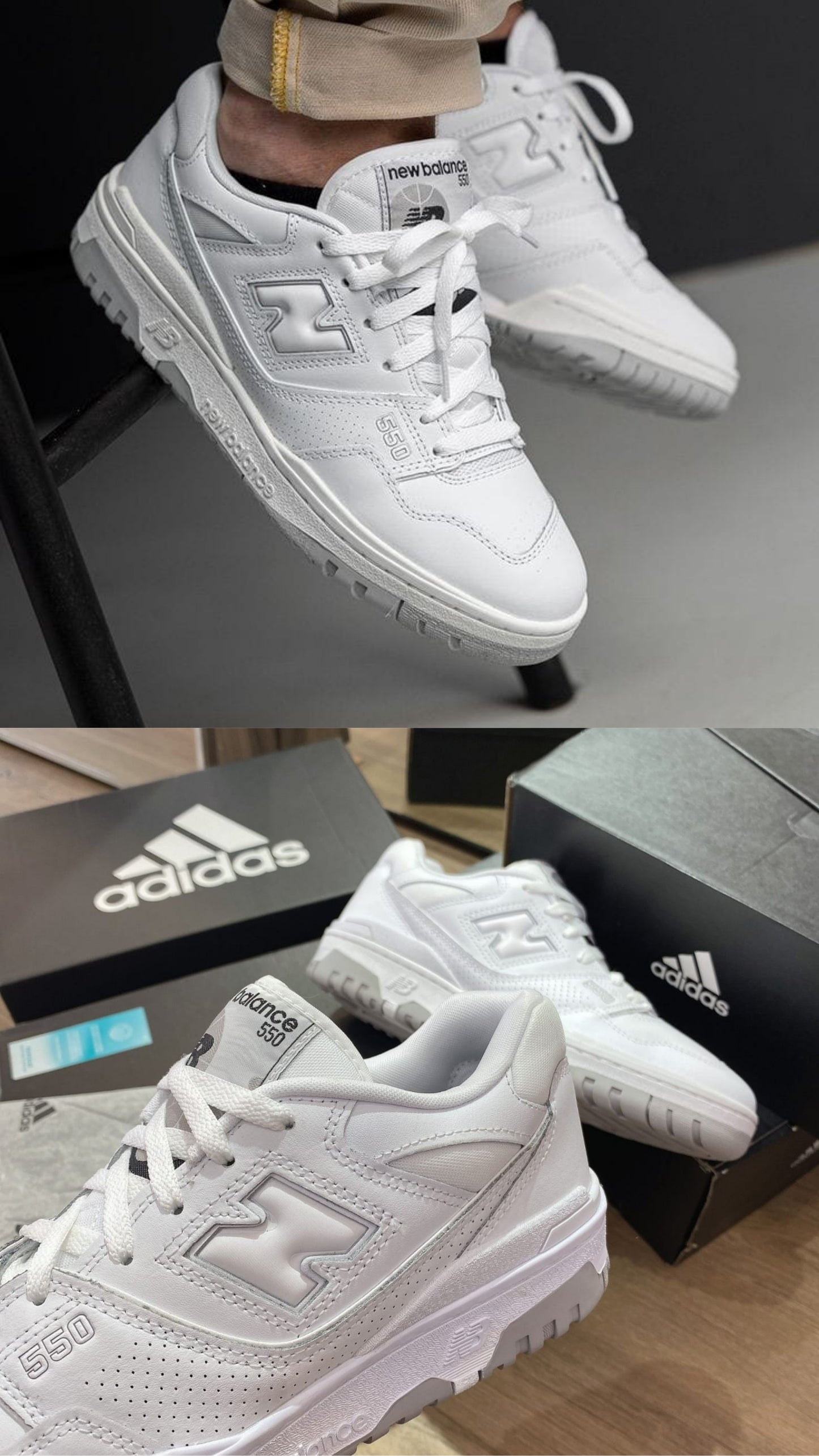 Neww Balance 550 White Grey