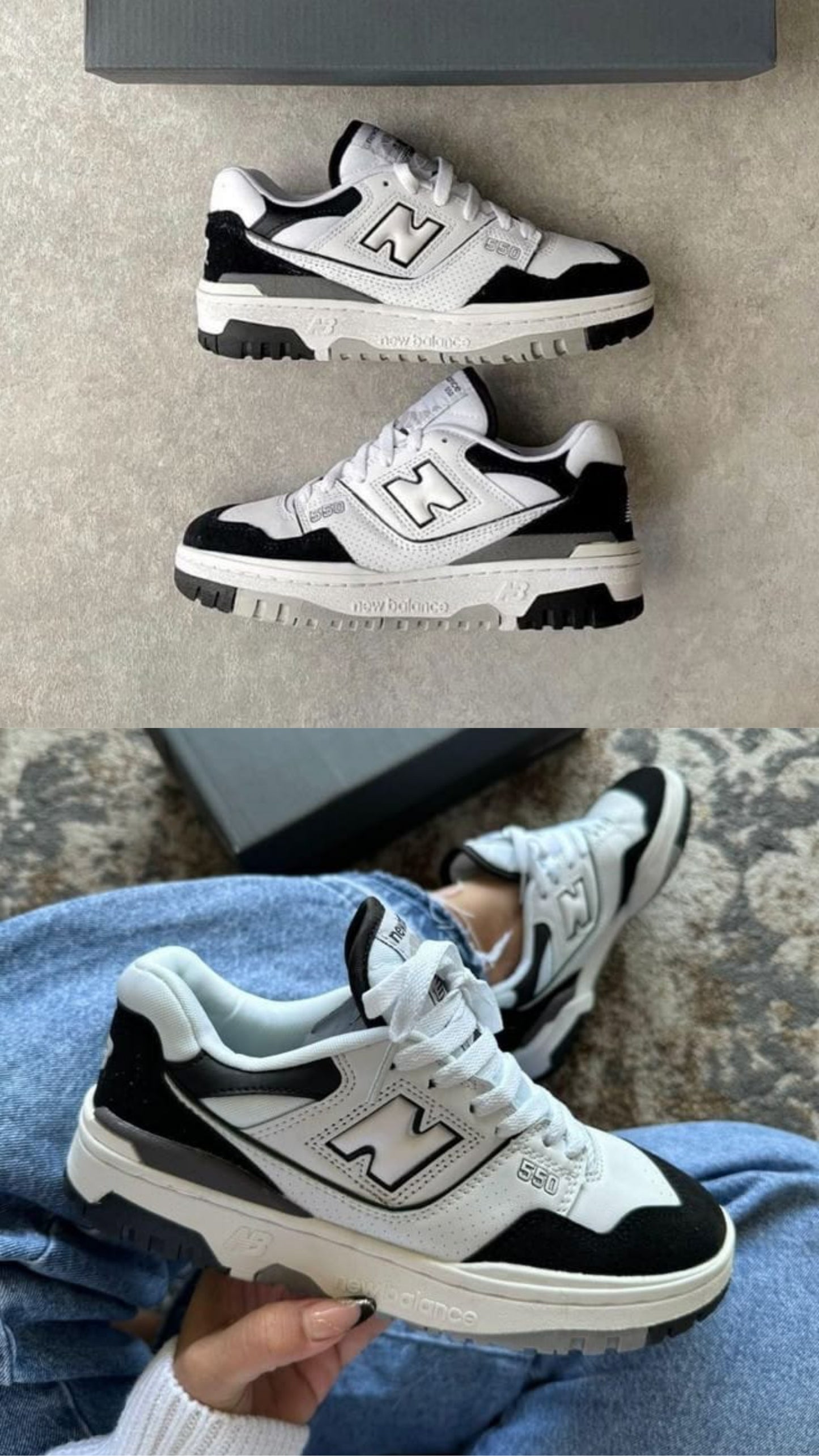 Neww Balance 550 Rain Cloud Black