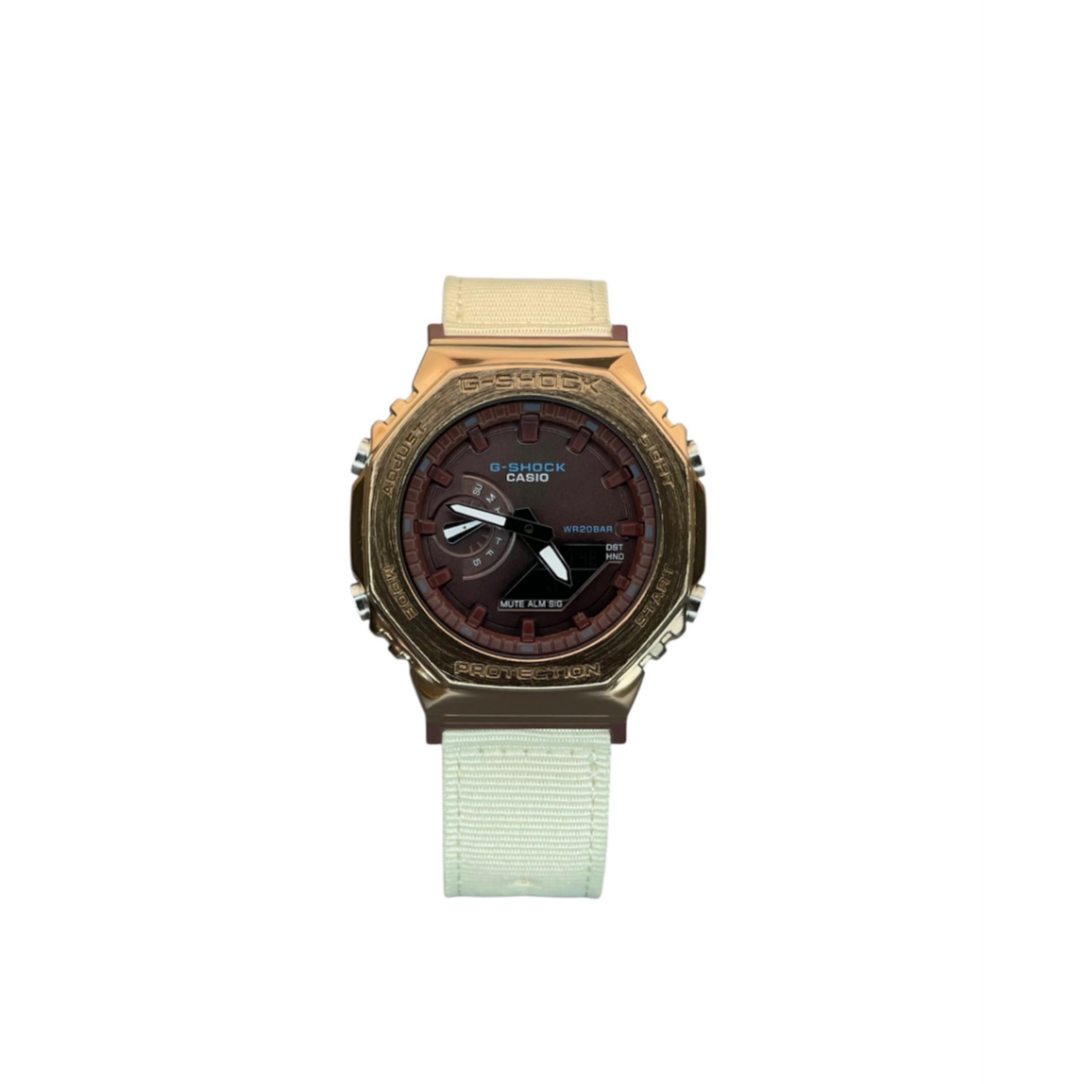 Casioo G Shock GM2100cb (Beige & Gold)