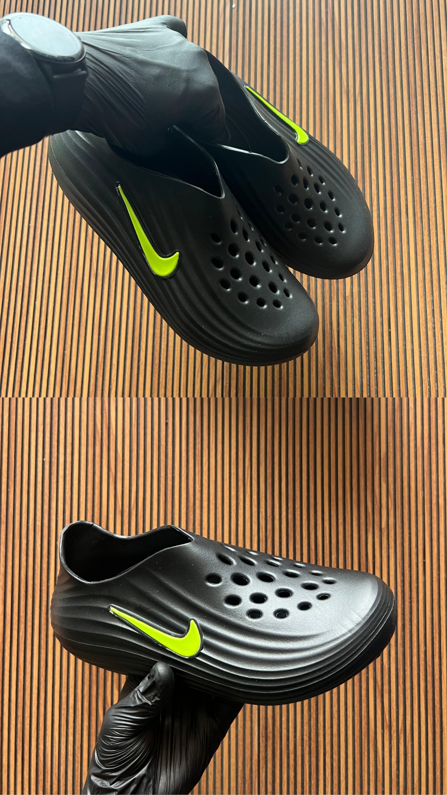 Nikee React x Rejuven 8 Black Green