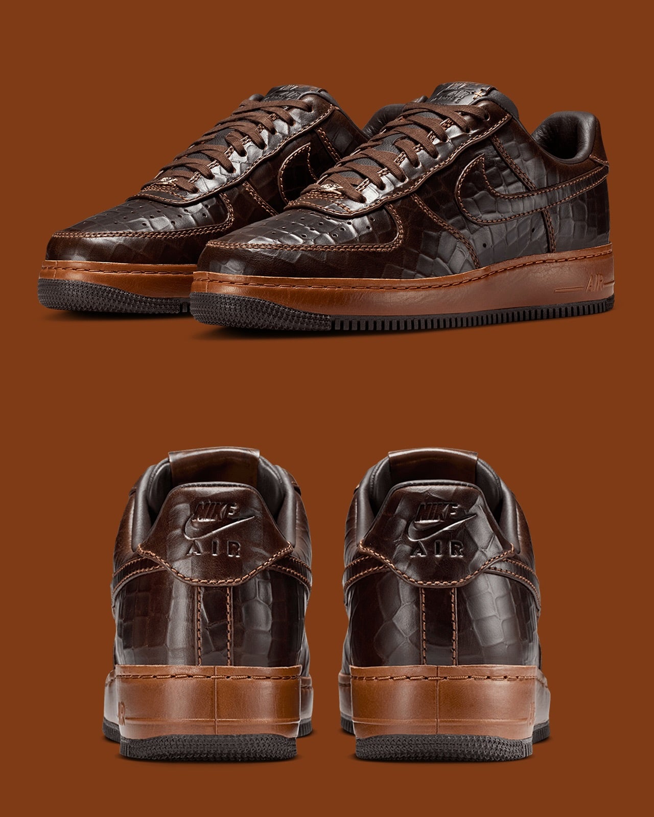 Airforce 1 Fauna Brown Croc