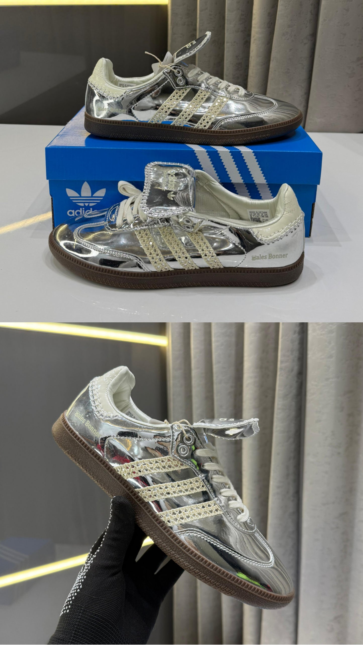 Adidass Samba Wales Bonner Silver