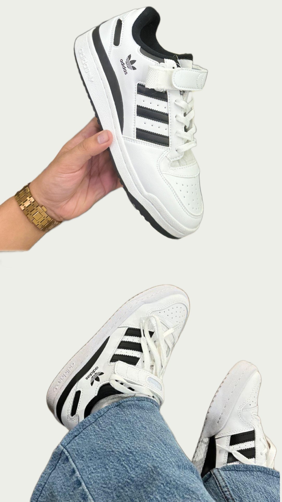 Adidass Forum 84 Low White Black