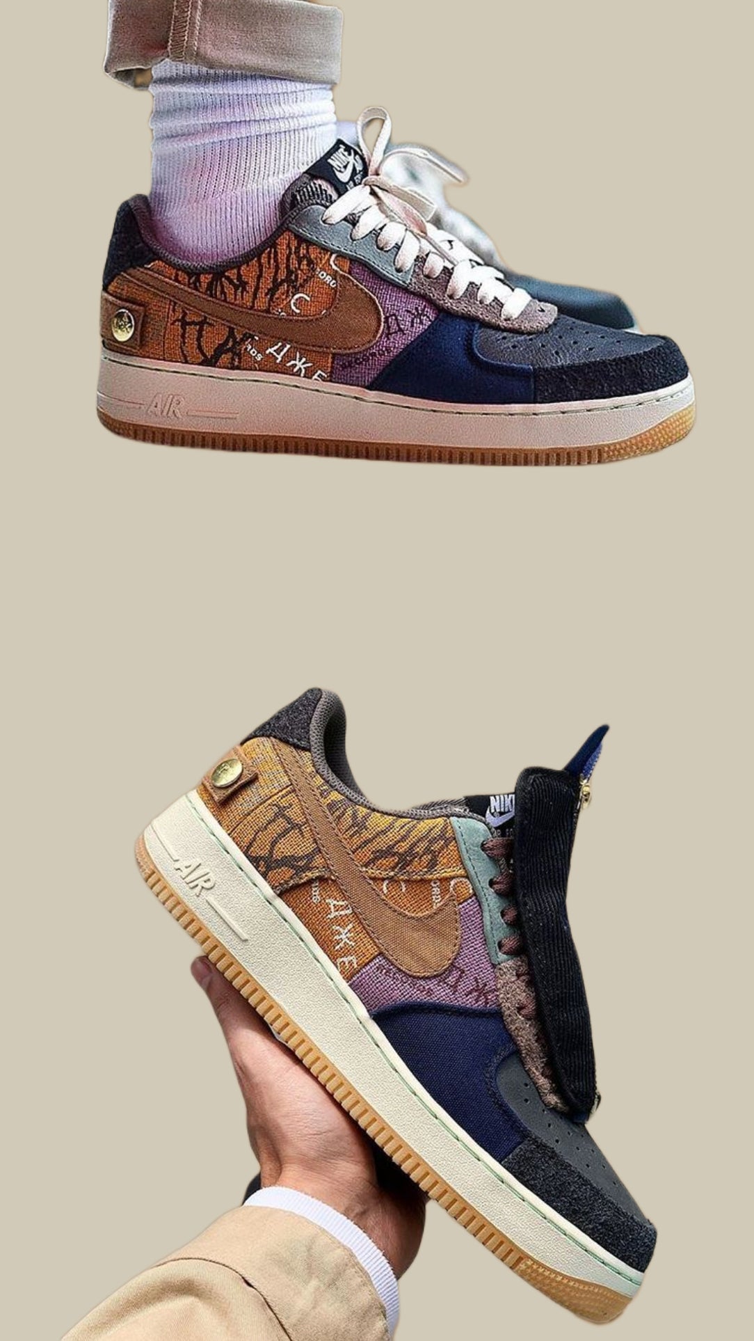Nikee Airforce 1 x Travis Scott Cactus Jack