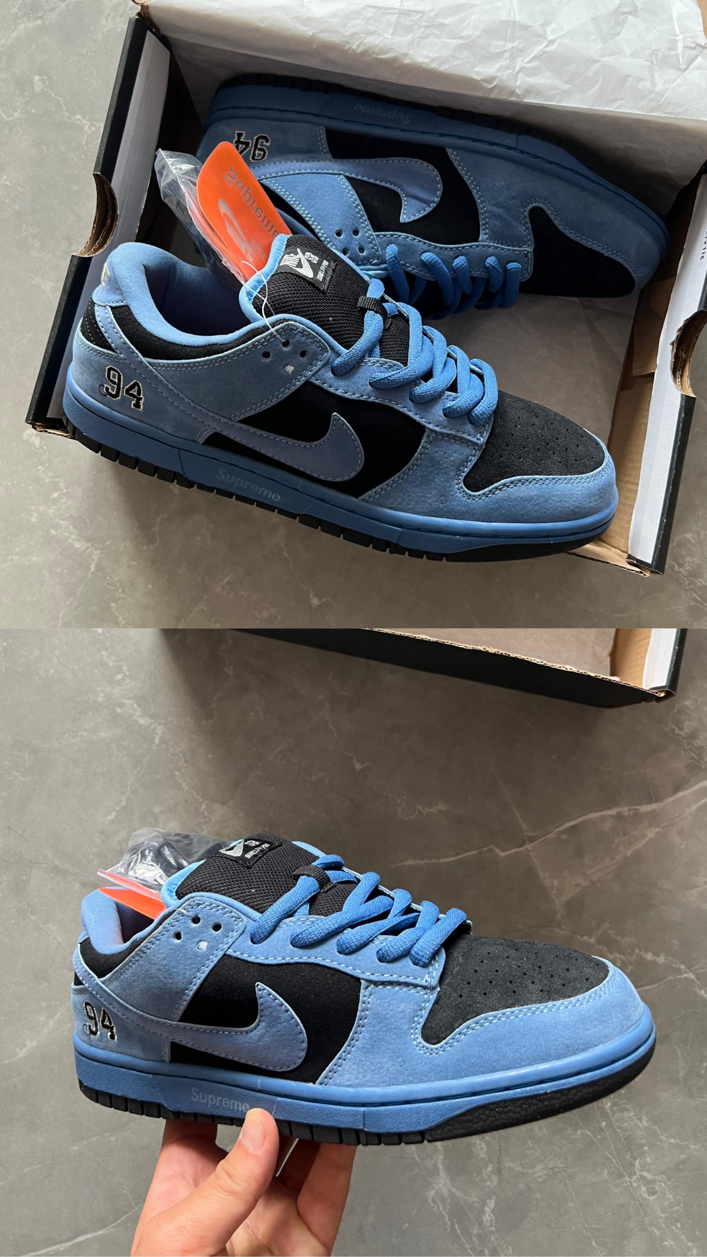 Nikee SB Dunk x Supreme Ocean Fog