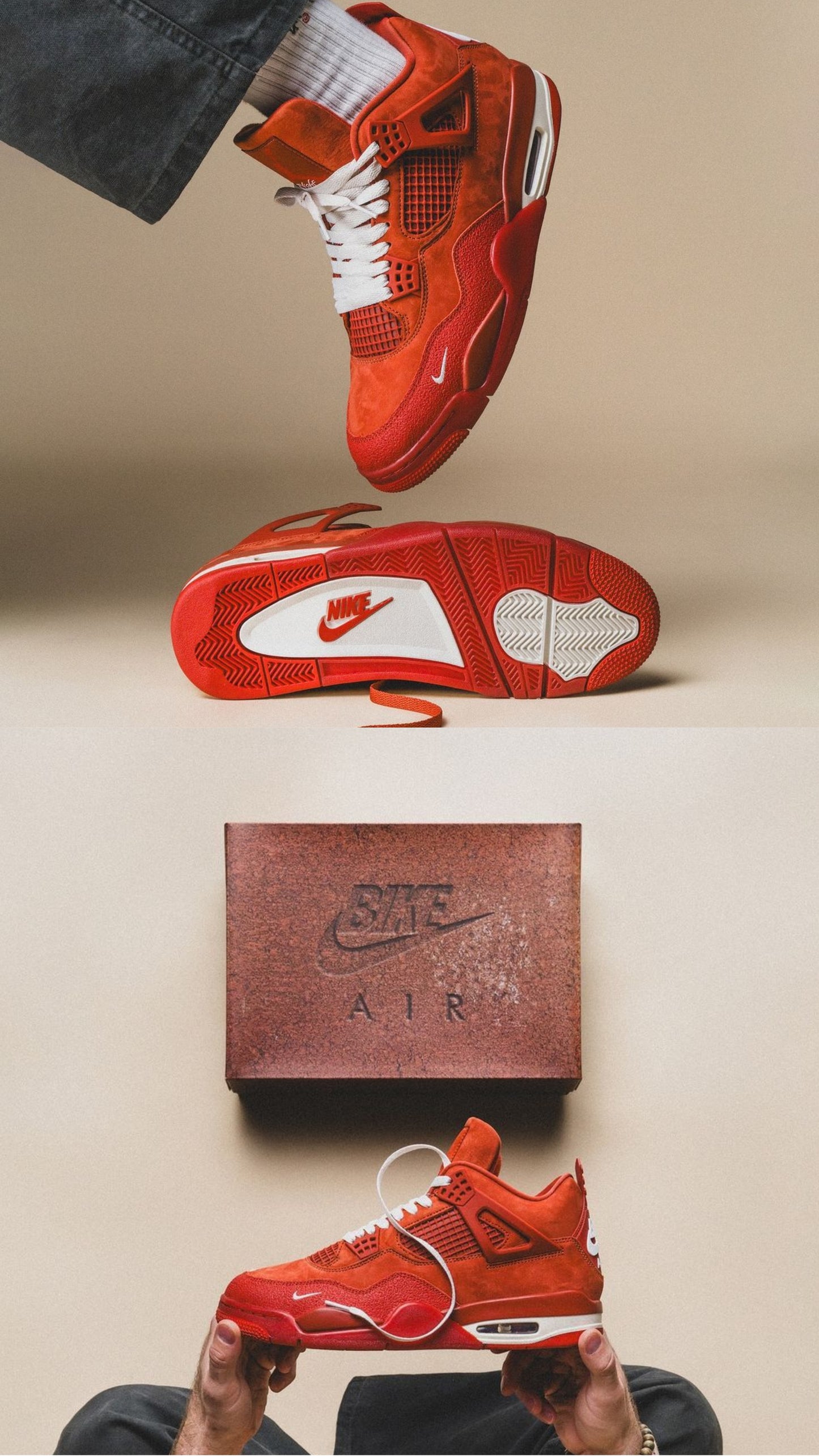 Nikee Air Jordan Retro 4 Nigel Sylvester Brick Semi UA