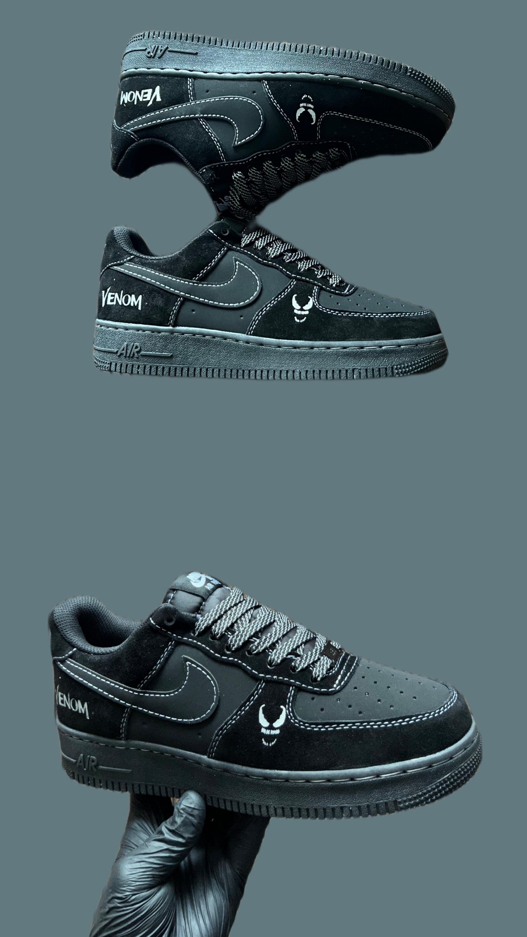 Nikee Airforce 1 Venom Black