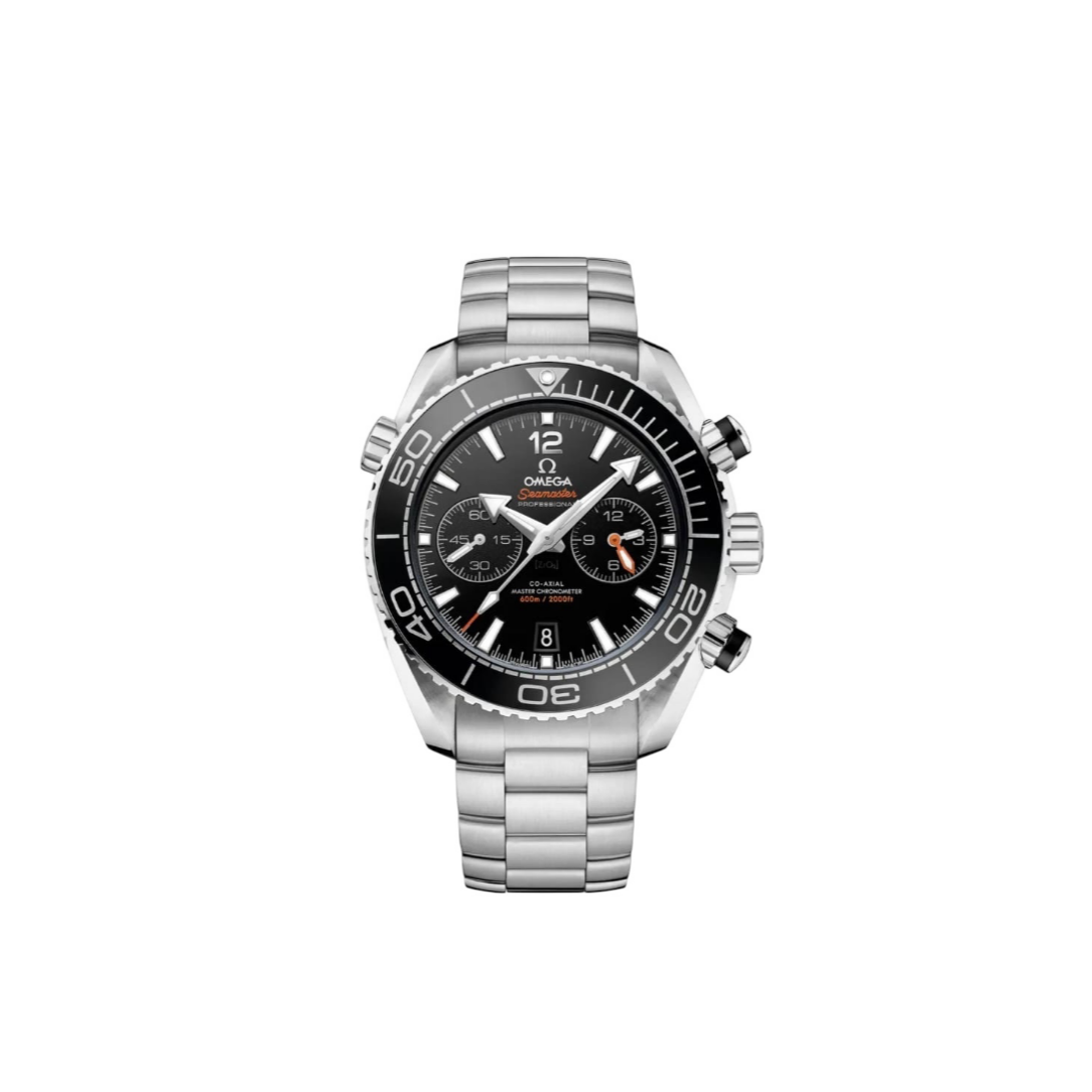 Omegaa Seamaster Planet Ocean Quartz Silver Black