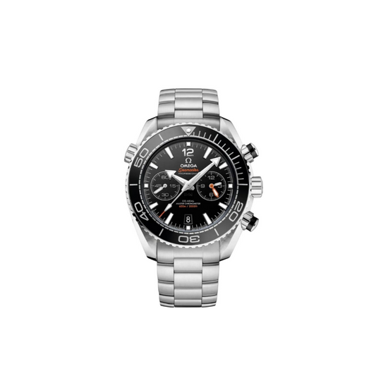 Omegaa Seamaster Planet Ocean Quartz Silver Black