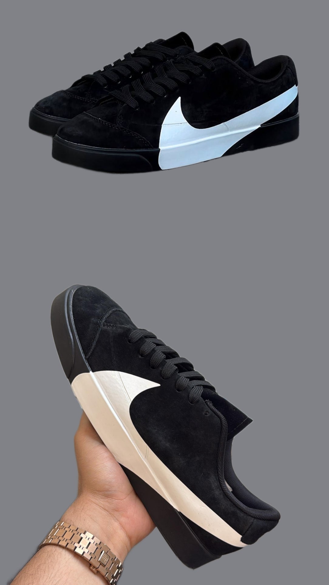 Nikee blazer City Low Black White